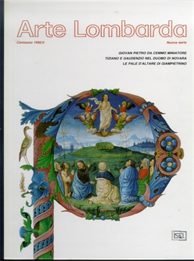 Arte Lombarda. Rivista di storia dell'arte. 1992/2. Numero 101. Giovan Pietro Da